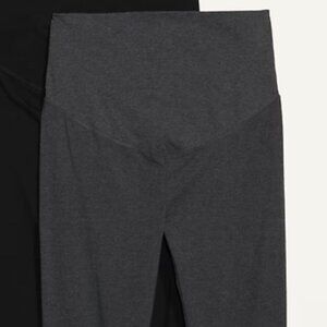 Old Navy Maternity Full-Panel Cropped Jersey Leggings M